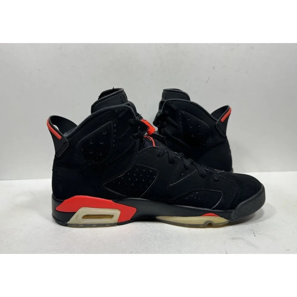 Jordan Air Jordan 6 Retro Infrared Black Red 2019 Nubuck Men's Sz 11 384664-060